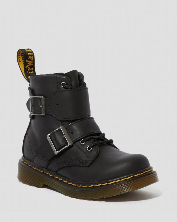 Dr Martens Dětské Kotníkové Boty Toddler 1460 Joska Černé, CZ-370521